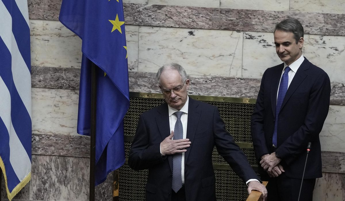 NextImg:A veteran conservative lawmaker is sworn in as Greece’s new president