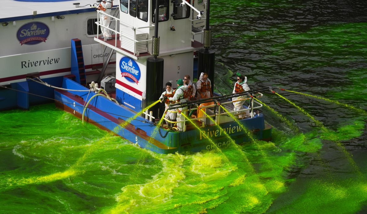 NextImg:Chicago dyes its river green as it opens St. Patrick’s Day celebrations