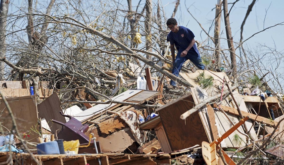 NextImg:Severe weather moves east after tornadoes, winds and wildfires killed at least 39 people