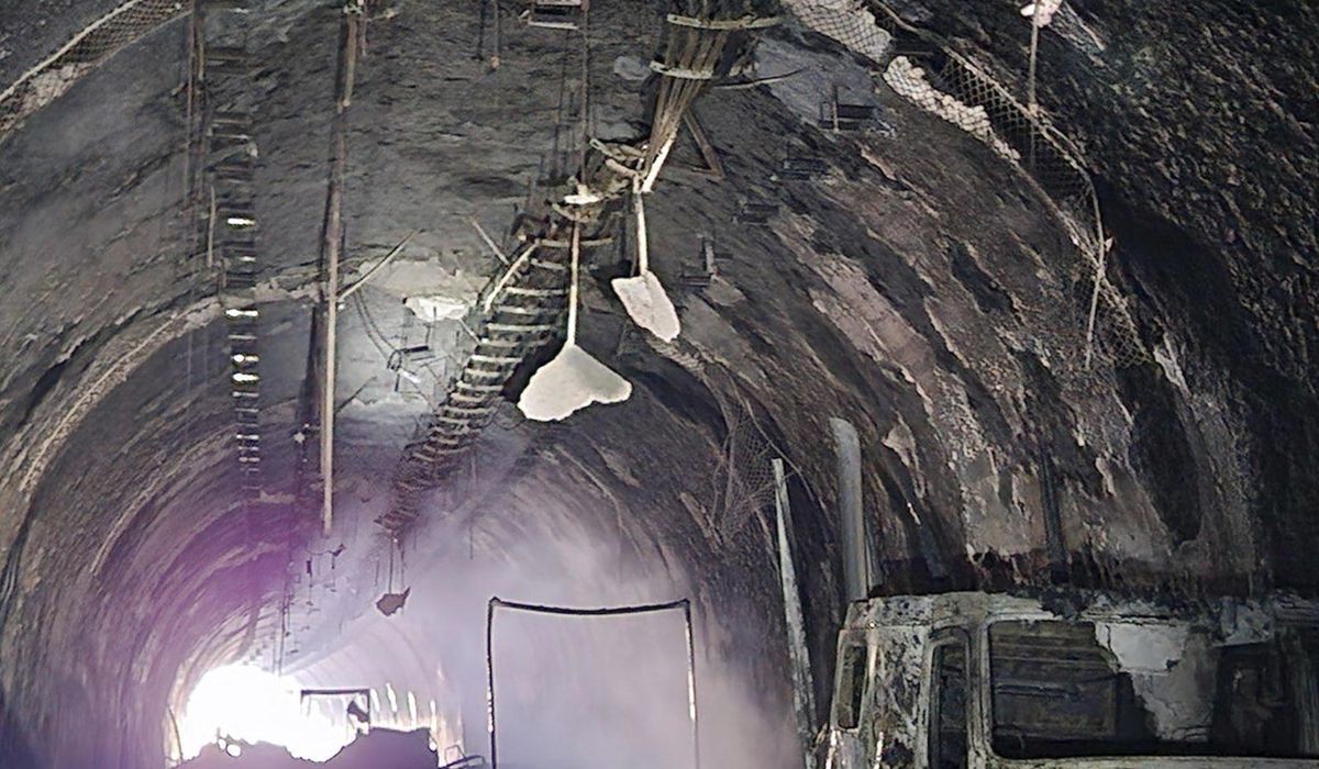 NextImg:Deadly crashes and fire in Wyoming highway tunnel started with pickup losing control, NTSB says