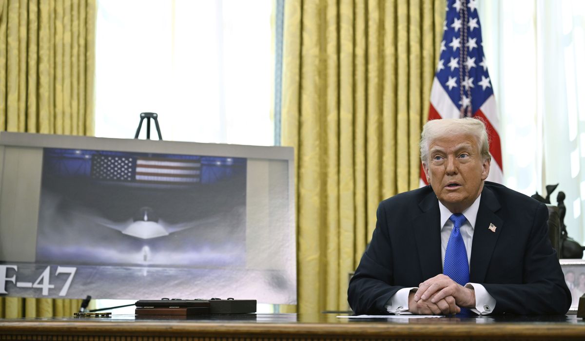 NextImg:The nation’s 47th president says name of new F-47 jet is ‘a beautiful number’