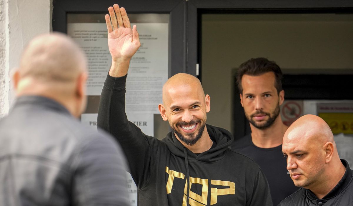 NextImg:Andrew and Tristan Tate check in at police station in Romania, complying with judicial measures