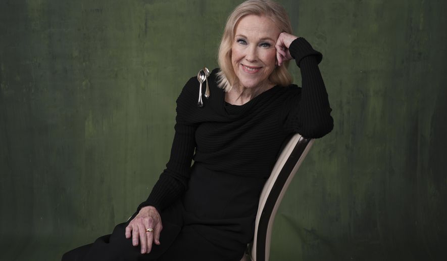 Catherine O'Hara, a cast member in the Apple+ series "The Studio," poses for a portrait on Thursday, March 20, 2025, in Los Angeles. (AP Photo/Chris Pizzello)