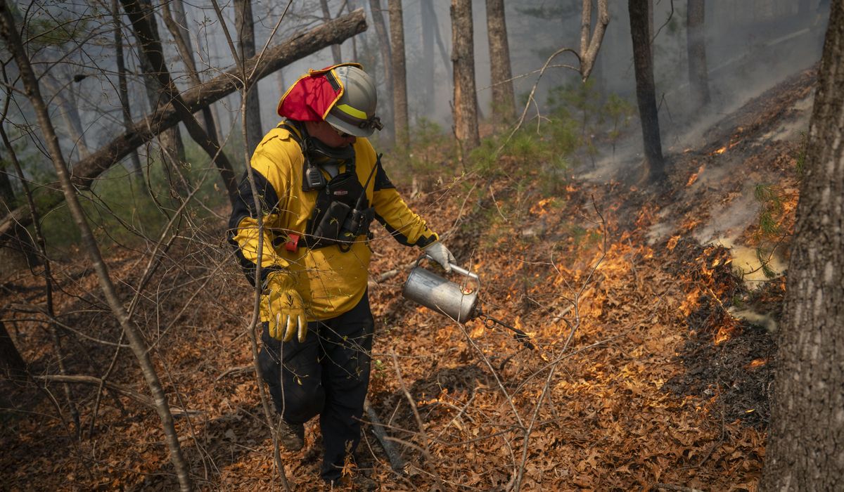 NextImg:First rain and then fire chase people from their homes in North and South Carolina
