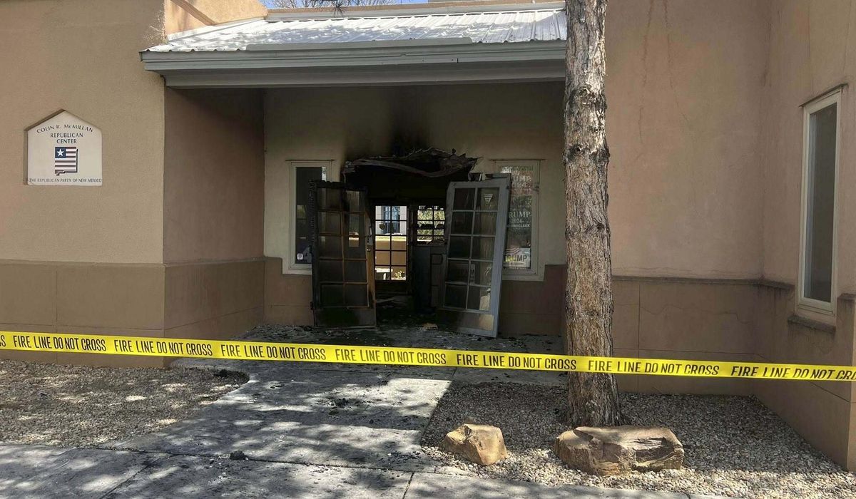 NextImg:Authorities investigate damaging fire at New Mexico’s GOP headquarters