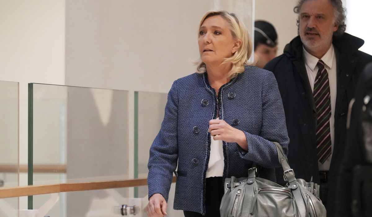 NextImg:French far-right leader Marine Le Pen is barred from seeking public office because of embezzlement