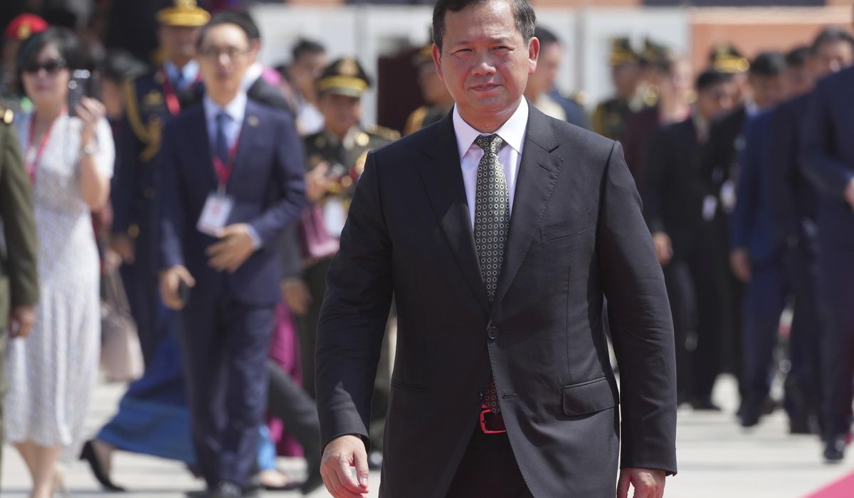 NextImg:Cambodia’s leader presides at ceremony for upgrade of naval base with help from China