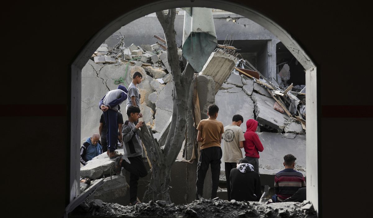 NextImg:Israeli strike on media tent outside Gaza hospital kills and wounds journalists
