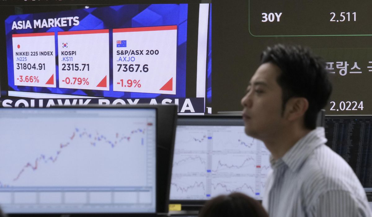 NextImg:World shares fall further, with Tokyo down nearly 4%, as Trump threatens still more tariff hikes