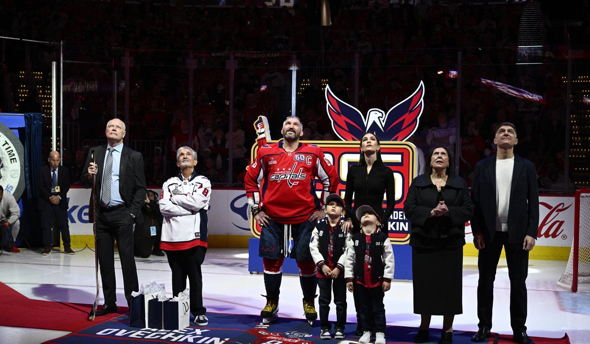 NextImg:Capitals, fans honor Ovechkin in first game since breaking NHL goals record