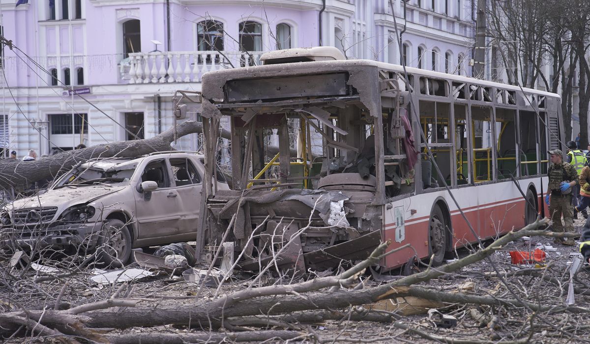 NextImg:Russian missiles hit Ukrainian city of Sumy during Palm Sunday celebrations, killing more than 30