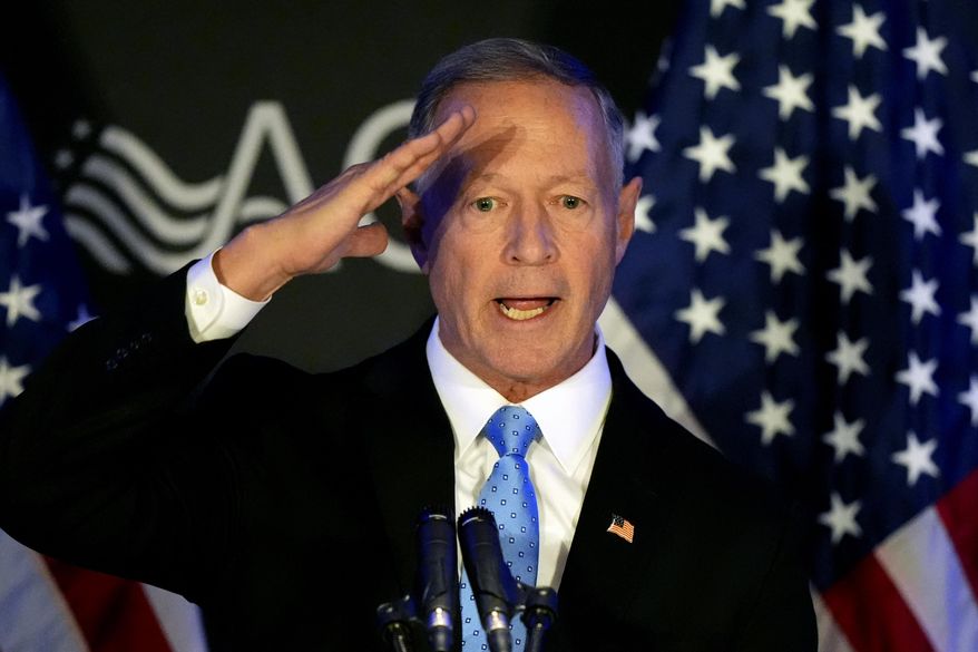 Martin O'Malley former Commissioner of the Social Security, Administration speaks at the Advocates, Counselors, and Representatives for the Disabled conference in Chicago, Tuesday, April 15, 2025. (AP Photo/Nam Y. Huh)
