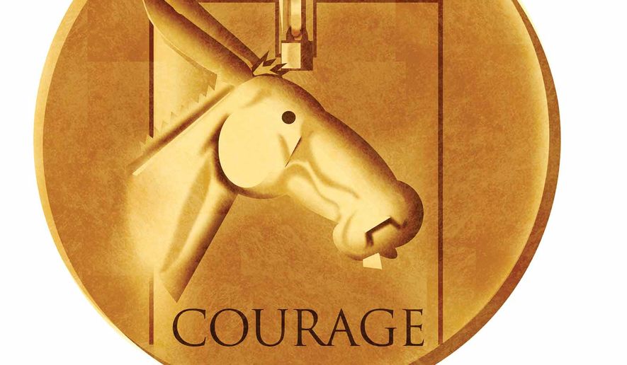 Democrats and the Profile in Courage Awards illustration by Alexander Hunter/The Washington Times