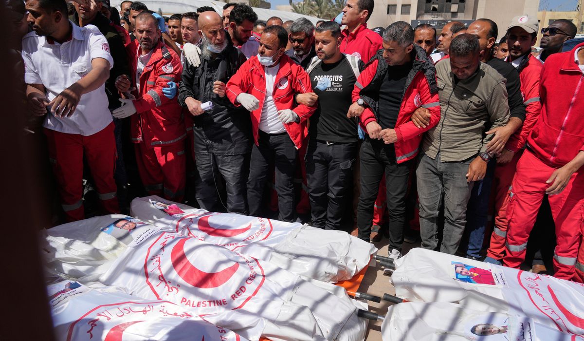 NextImg:Israeli probe into the killings of 15 Palestinian medics in Gaza finds ‘professional failures’