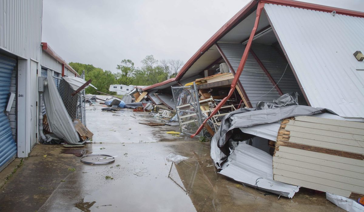 NextImg:Tornado-producing storm deals deadly flooding and large hail to Oklahoma and Texas