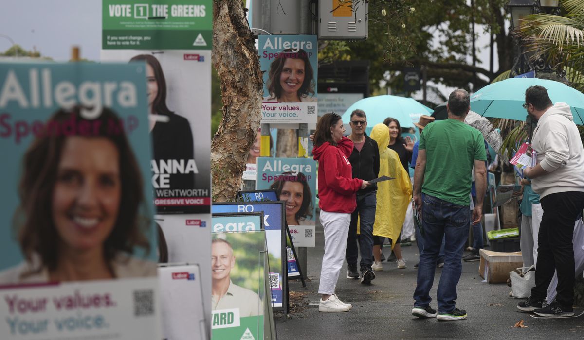 NextImg:Australians start voting in general elections as pope’s death overshadows campaigning