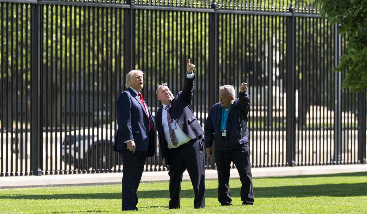 NextImg:Trump’s ‘most magnificent poles’ with U.S. flags to debut at White House