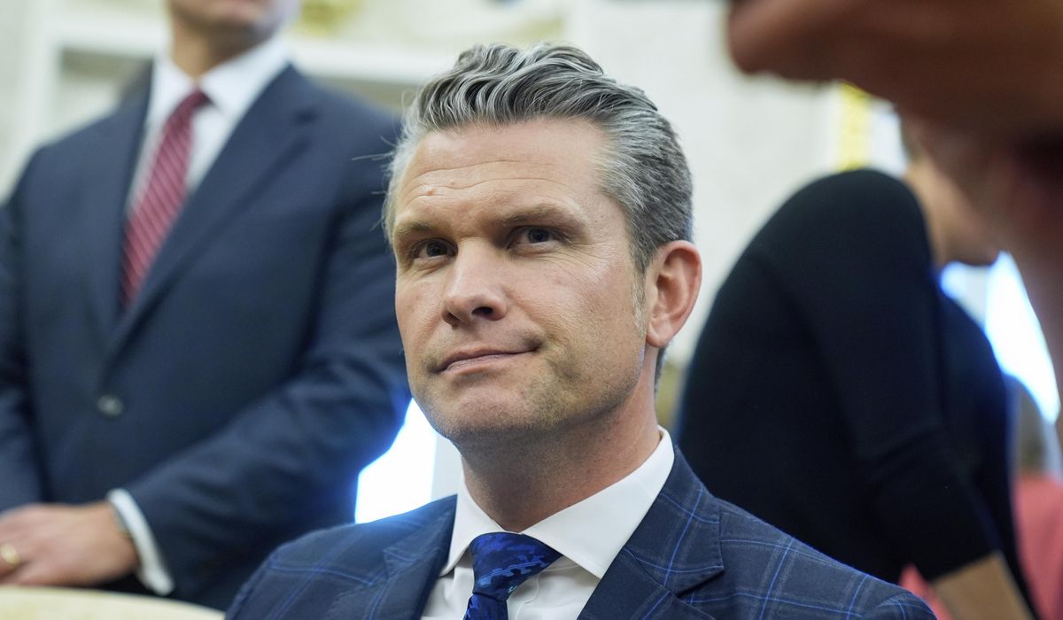 NextImg:Hegseth had an unsecured internet line set up in his office to connect to Signal, AP sources say