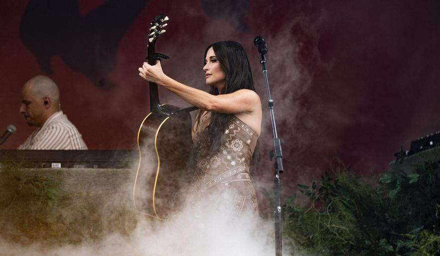 Kacey Musgraves performs during the first weekend of the New Orleans Jazz & Heritage Festival on Friday, April 25, 2025, at Fair Grounds Race Course in New Orleans. (Photo by Amy Harris/Invision/AP)