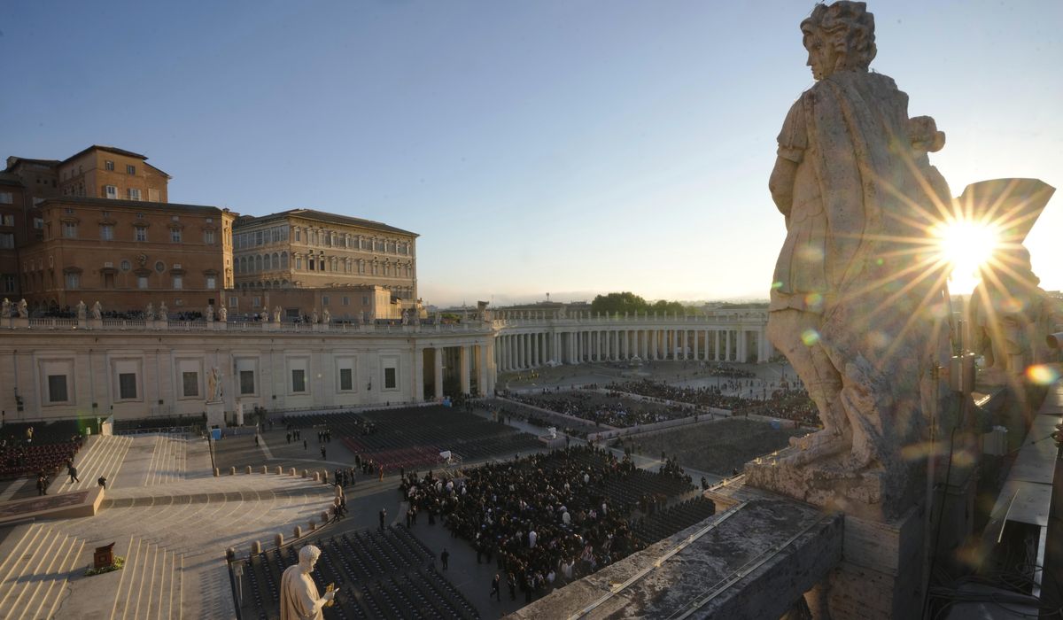 NextImg:Pope Francis’ funeral begins at St. Peter’s Square