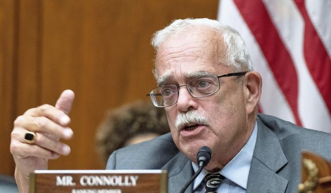 Ranking member Rep. Gerald Connolly, D-Va., speaks, April 19, 2023, on Capitol Hill in Washington. (AP Photo/Manuel Balce Ceneta, File)