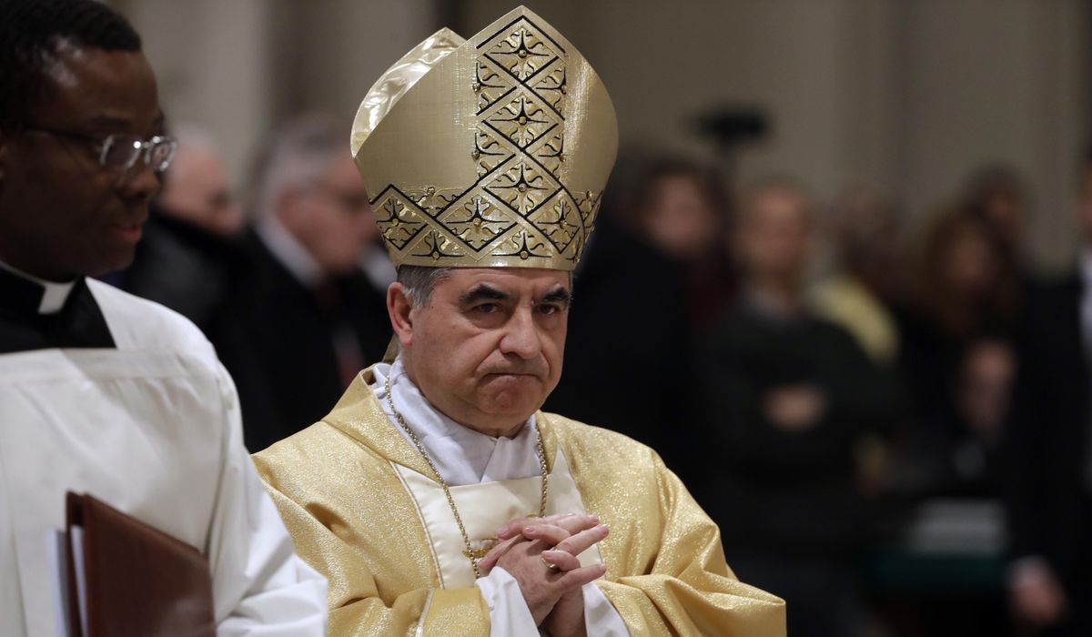 NextImg:Cardinals thank Cardinal Becciu for stepping back from conclave