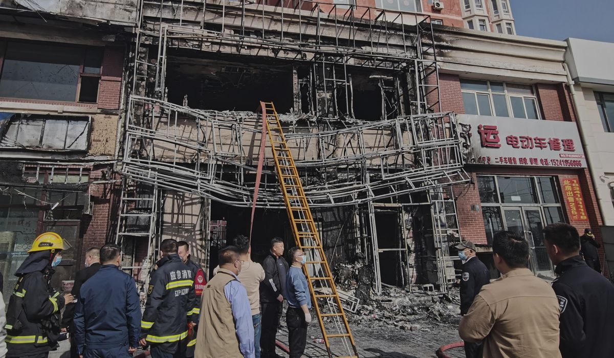 NextImg:Chinese authorities say 22 people killed, 3 injured in restaurant fire in northern city of Liaoyang