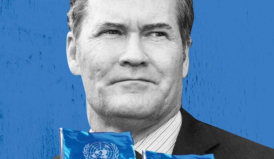 United States Ambassador to the United Nations Michael Waltz illustration by Linas Garsys / The Washington Times