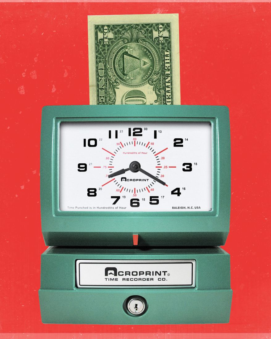 Taxes on overtime illustration by Linas Garsys / The Washington Times