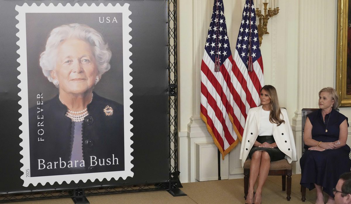 NextImg:Melania Trump hosts White House event to unveil Barbara Bush postage stamp
