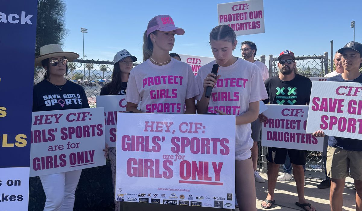 NextImg:Trump threatens to withhold funds from California over transgender athlete in girls’ sports