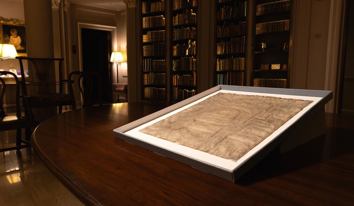 NextImg:Harvard copy of Magna Carta is an original