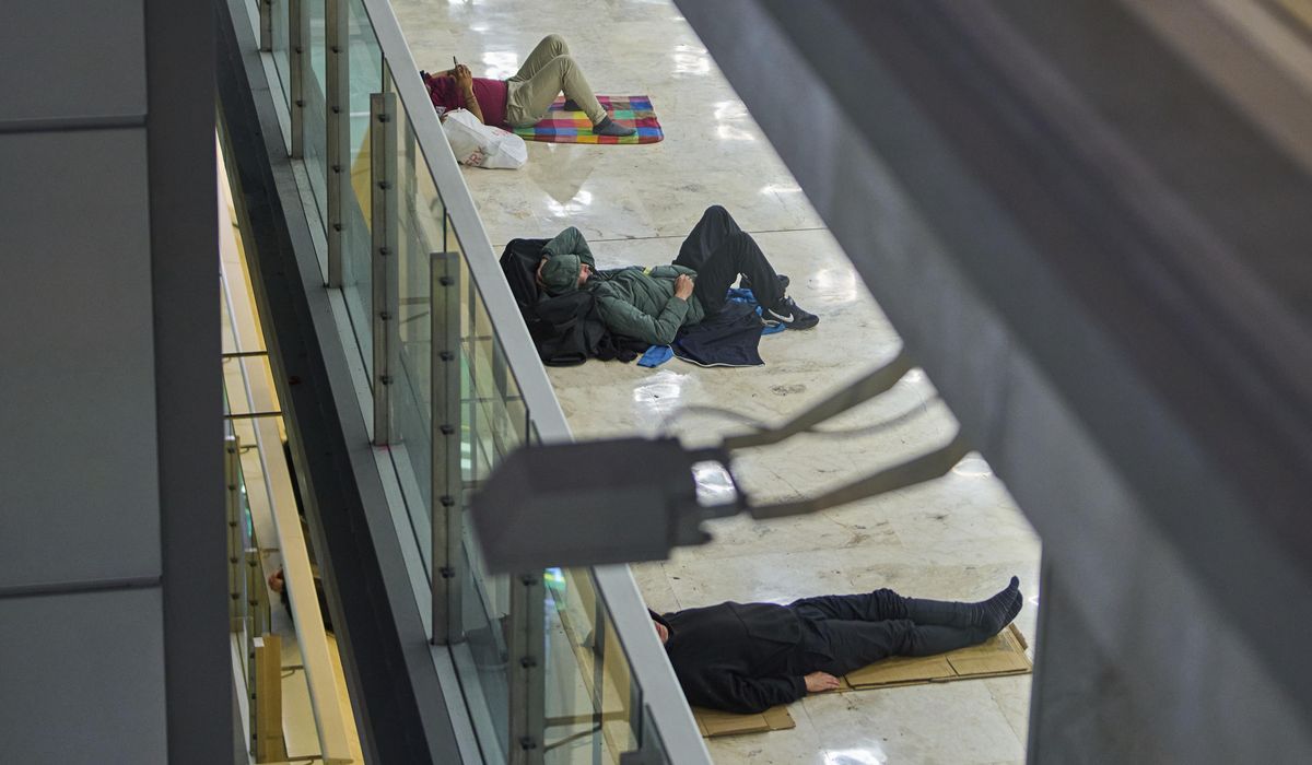 NextImg:Homelessness crisis unfolds in Madrid’s airport