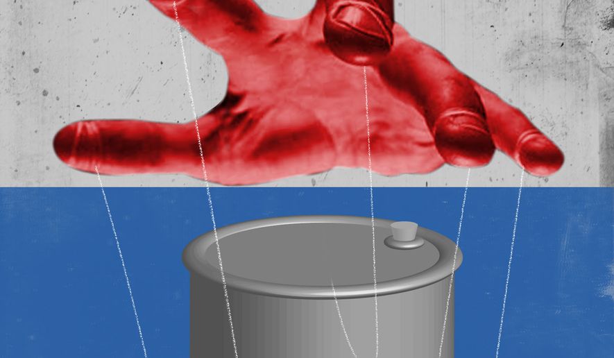 European Union and Russian gas and energy imports illustration by Linas Garsys / The Washington Times