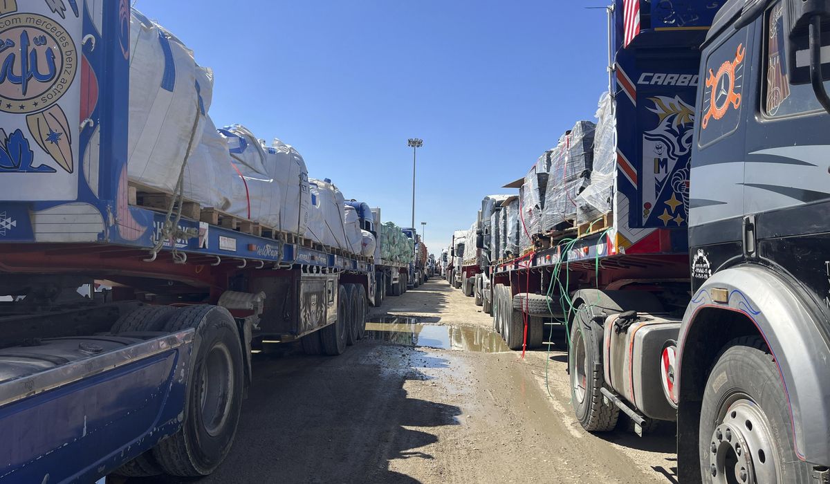 NextImg:Live updates: After nearly 3 months of Israel’s blockade, aid trucks enter Gaza