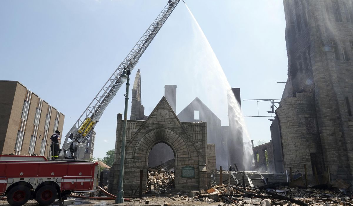 NextImg:Fire at historic Black church in Memphis was intentionally set, investigators say