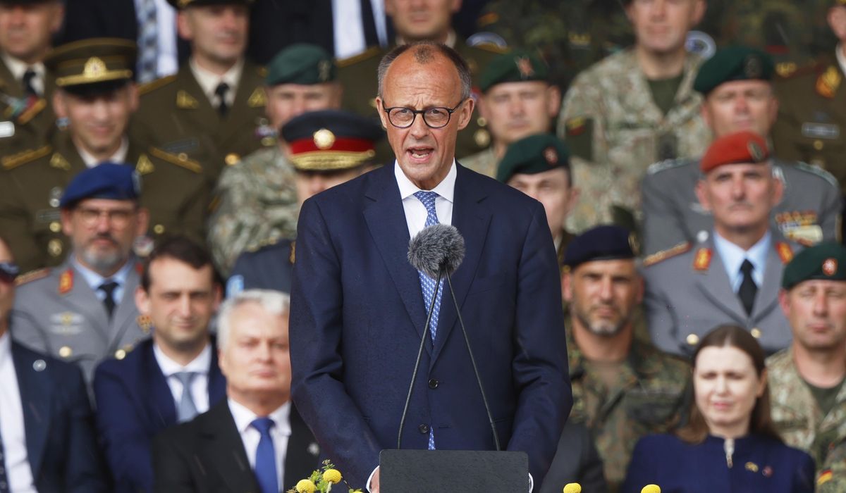 NextImg:German Chancellor Friedrich Merz visits Lithuania to oversee deployment of heavy combat unit
