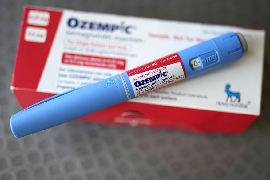 The injectable drug Ozempic is shown in Houston on July 1, 2023. (AP Photo/David J. Phillip) **FILE**
