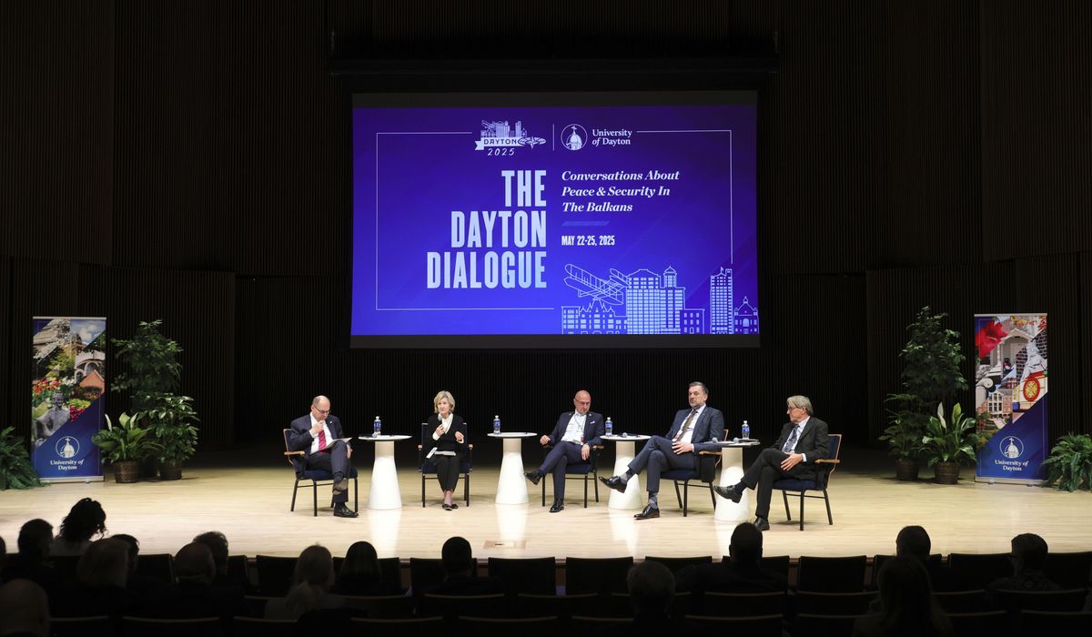 NextImg:At commemoration of Dayton Peace Accords, NATO leader urges military spending to counter Russia
