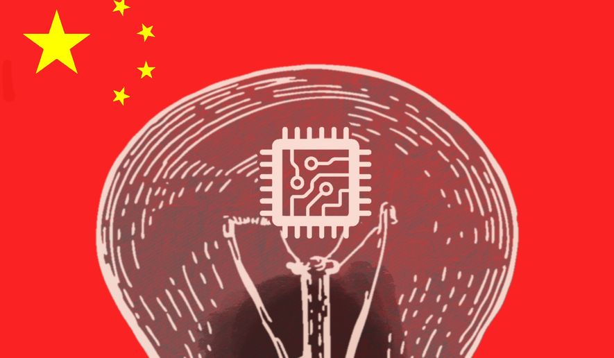 China dominates technology sectors illustration by Linas Garsys / The Washington Times