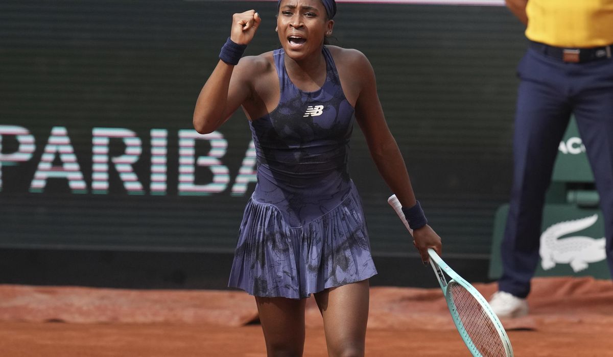 NextImg:Coco Gauff’s serve is shaky, but she pulls out win
