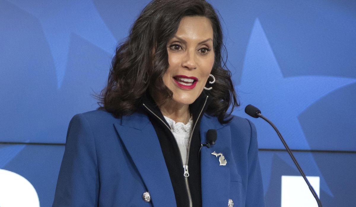 NextImg:Gov. Gretchen Whitmer says Trump told her he would not pardon men convicted in kidnapping plot