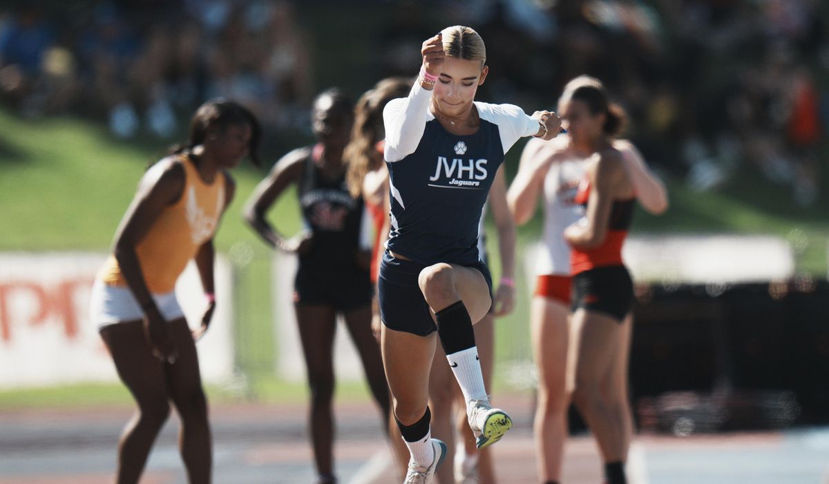 NextImg:Trump threatens ‘large scale fines’ on California after transgender athlete wins track events