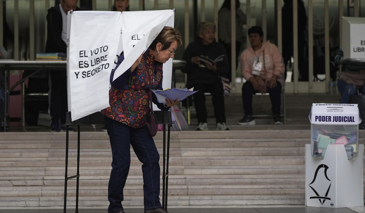 NextImg:Mexico’s president defends first judicial election despite low turnout and democratic criticism
