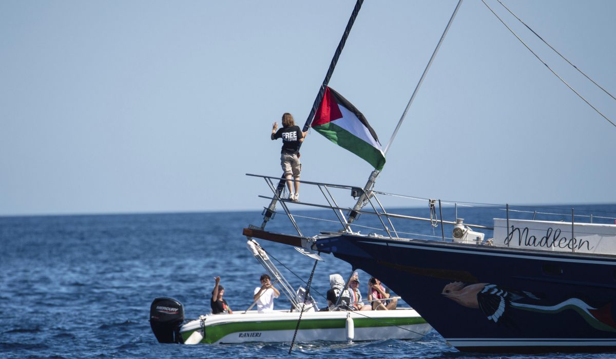 NextImg:Israel vows to prevent an aid boat carrying Greta Thunberg and other activists from reaching Gaza