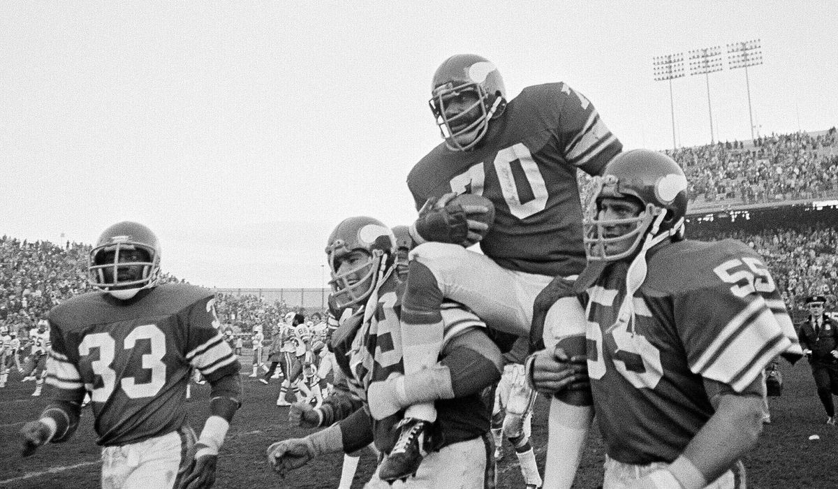 NextImg:Vikings’ Purple People Eater Jim Marshall, the ‘all-time iron man,’ dies at 87