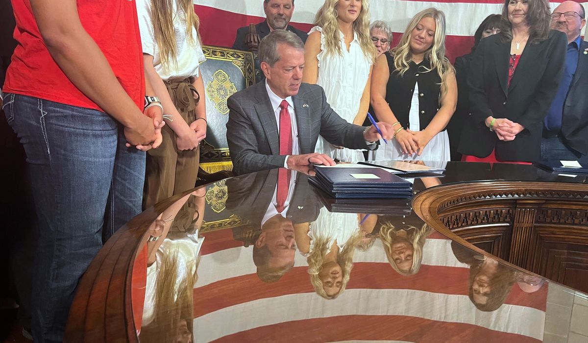 NextImg:Nebraska governor signs bill barring biological males from female sports