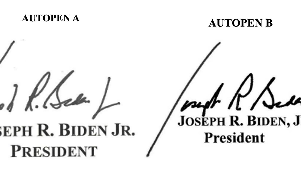NextImg:Watchdog group says Biden White House used three different autopen signatures