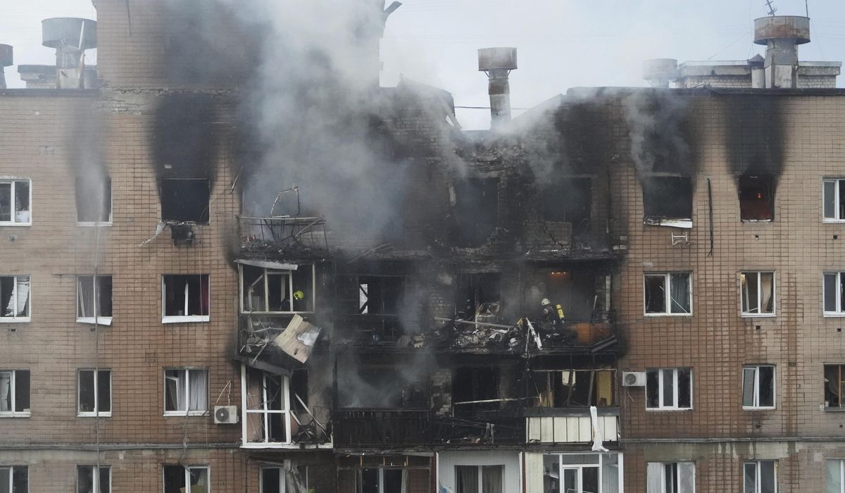 NextImg:Russian drones and missiles target Ukraine’s eastern city of Kharkiv, killing 3, officials say