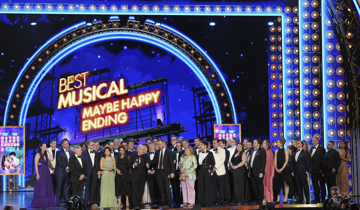 NextImg:Tony Awards laud android rom-com ‘Maybe Happy Ending’ and history-making ‘Purpose’